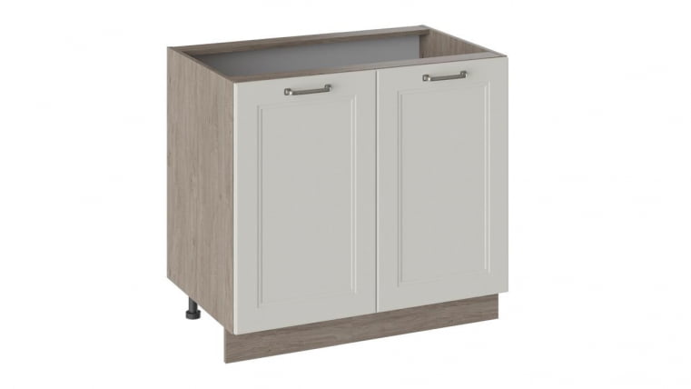 Шкаф напольный Одри Н_72-90_2ДР Дуб Сонома трюфель/Бежевый шелк_0