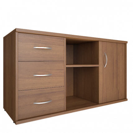 Тумба под оргтехнику сервисная Riva А.МТ-2 Орех Гварнери_0