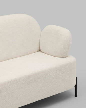 Диван Кэнди ткань букле белый_4