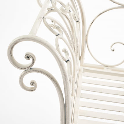 Скамья Secret de Maison BEAUJOLAIS (mod. PL08-8574) металл, 136х46х96см, белый антик (antique white)_4