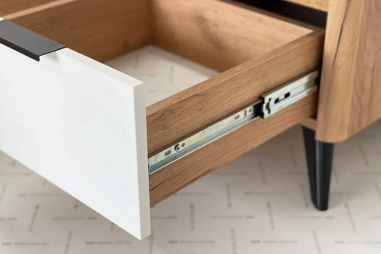 Тумба прикроватная Адам MSA-01 дуб крафт золотой/белое дерево_5