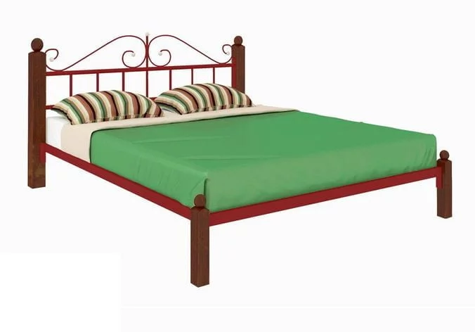 Кровать Диана Lux 1200х1900 Красная_0