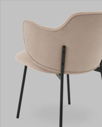 Стул Джиннет велюр бежевый_5