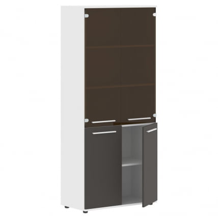 Шкаф комбинированный EDIS EHCS 85.2 Мокко Белый Белый_1