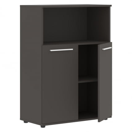 Шкаф с глухими малыми дверьми EDIS EMCS 85.3 Мокко Белый Мокко_1