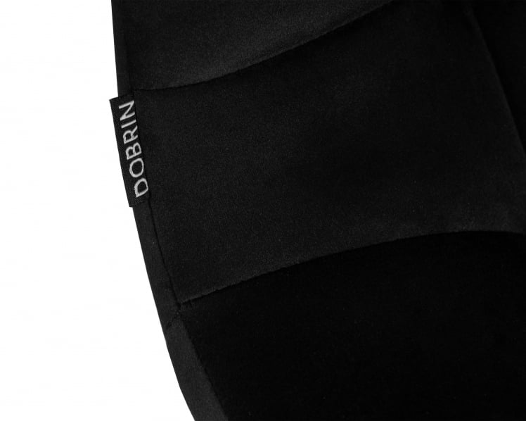 Стул барный DOBRIN NICOLE (черные матовые ножки, черный велюр (108-77))_7