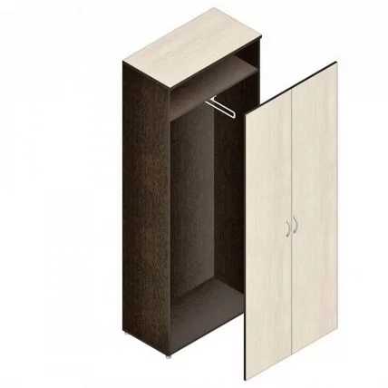 Шкаф для одежды Р.Ш-5 Венге Дуб молочный_0