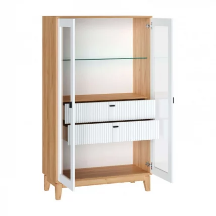 Шкаф двухстворчатый малый Бари ЛД 698.040.000 Дуб Золотой Белый_1