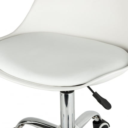 Офисное кресло BRABIX Eames MG-310 CH экокожа Белый_5
