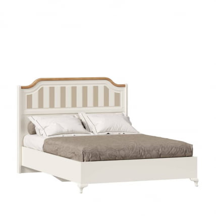 Кровать 1400*2000 Вилладжио ЛД 680.020.000 Алебастр/Дуб золотой_0