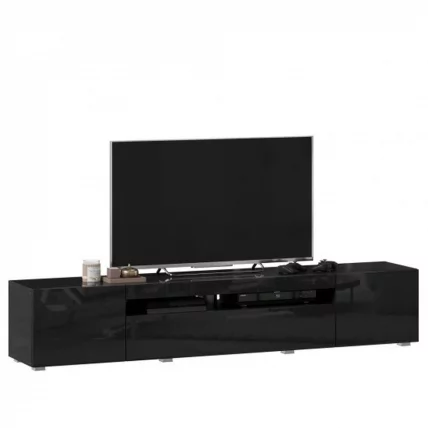 Тумба под ТВ 2000 Бруклин ЛД 685.030.000 М Черный глянец_2