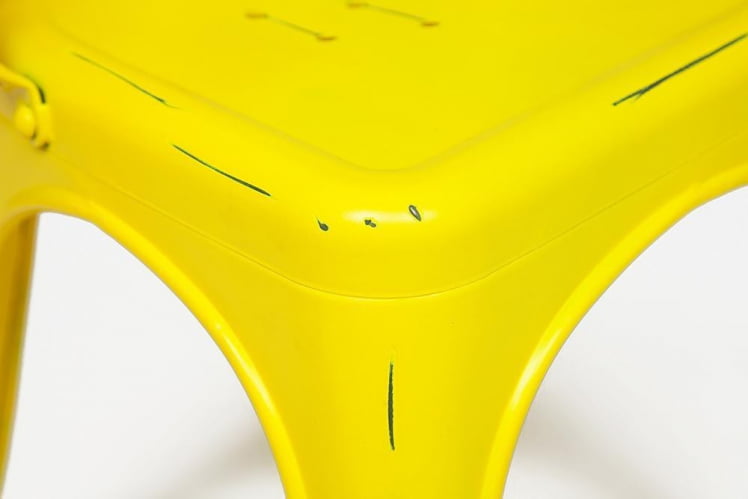 Стул LOFT CHAIR (mod. 012) металл, 45*35*85см, желтый/yellow vintage_4