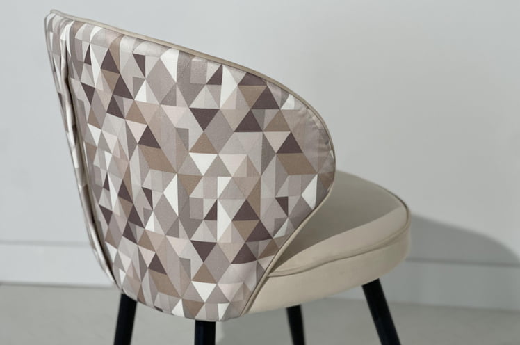 Стул Остин (пломбир (велюр)/черный)_3