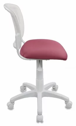 Кресло детское Бюрократ CH-W296NX/26-31 Белый Розовый_2