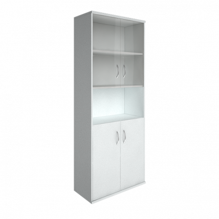 Шкаф высокий широкий Riva А.СТ-1.4 Белый_0