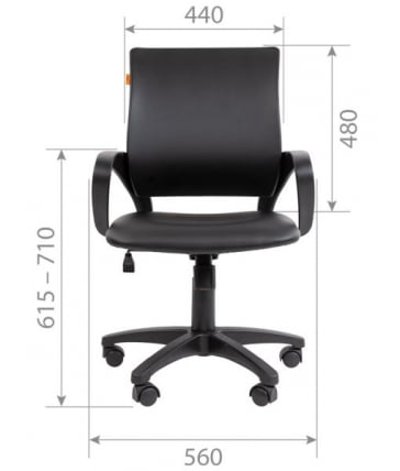 Кресло оператора CHAIRMAN 696 ЭКО Черный_3