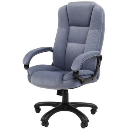 Кресло офисное CHAIRMAN HOME 600 велюр Голубой_3