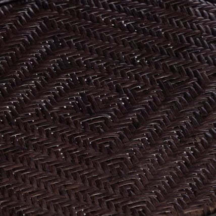 Террасовый комплект ПЕЛАНГИ (стол со стеклом + 2 кресла) / с подушками / ротанг, кресло 65х65х77см, стол диаметр 64х61см, валнут (грецкий орех) / PELANGI walnut_6