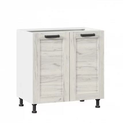 Тумба кухонная 800 Винченца ЛД 234.060.000.005 Белый Дуб Крафт белый_0