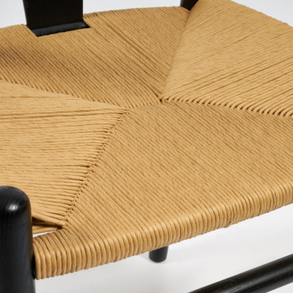 Стул WISHBONE (mod.CB2212) дерево вяз, 57*50.5*79.5, черный_3