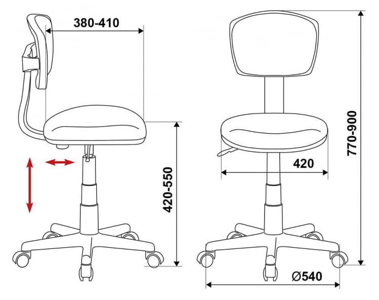 Кресло детское Бюрократ CH-299/PK/FLIPFLOP_P_8