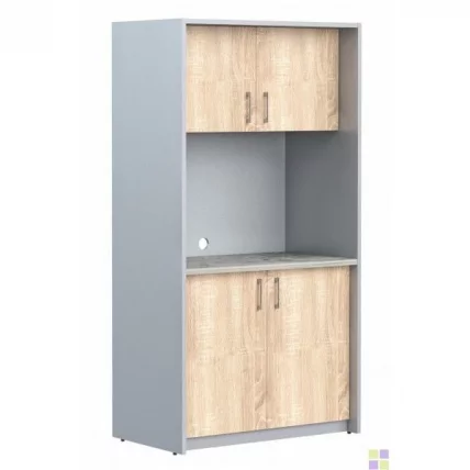 Мини-кухня SCB 120.1 Дуб сонома светлый Металлик_0