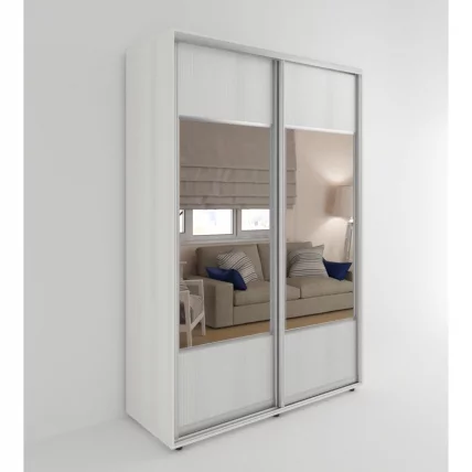 Шкаф-купе 2-х дверный Акцент-Дуэт Д 1000х600 Выбеленное дерево_0