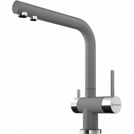 Смеситель Omoikiri Nagano-Pl Латунь/Гранит/Платина_0