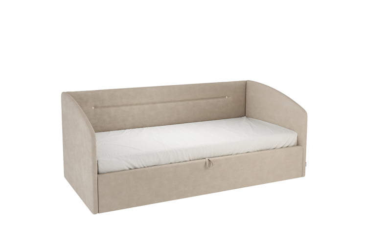 Кровать  0.9 Альба (Софа) КМ.S-16 капучино (велюр)_0