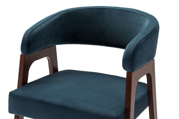 Кресло барное Baxter Б Blue/Темный орех_5