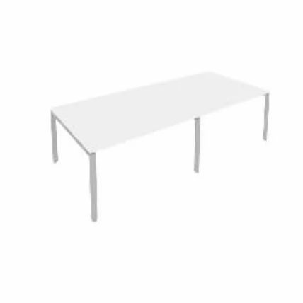 Переговорный стол (2 столешницы) Metal System Б.ПРГ-2.3 Белый/Серый_0