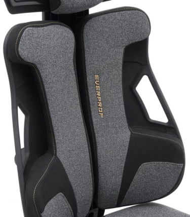 Кресло геймерское Everprof Serval S Ткань Черно-серый_7