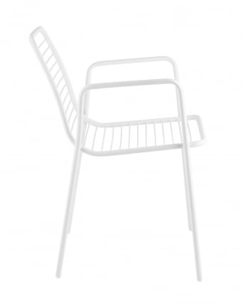 Стул Дели с подлокотниками металл Белый_2