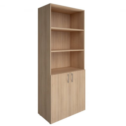 Шкаф книжный полуоткрытый без топа YALTA LT-ST 1.1	 Снежная Платина_0