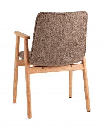 Стул обеденный Philo с деревянными ножками коричневый_5