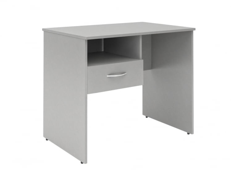 Стол письменный (S-900) L с левой подвесной тумбой Серый_0