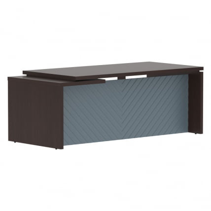 Стол руководителя правый Torr LUX TLCT 209 R Венге Магия Серо-голубой_0