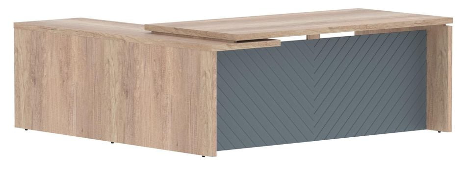 Стол руководителя правый Torr LUX TLCT 2020 R Дуб Каньон Серо-голубой_0