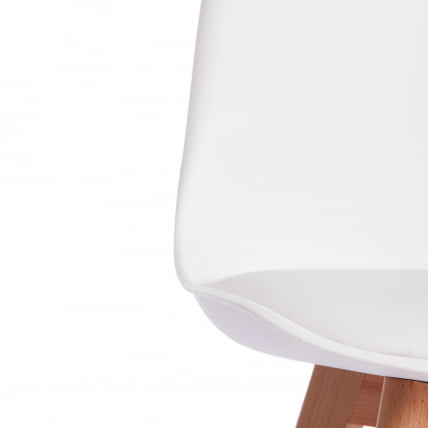 Стул TULIP (mod. 73) / 1 шт. в упаковке дерево/пластик/ПУ, 48.5*52.5*83cм, белый_7