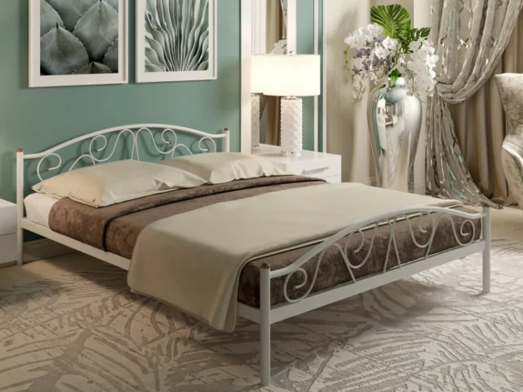 Кровать Ангелина Plus 1600х1900 Белая_1