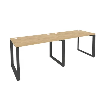 Рабочая станция на О-образном м/к ONIX O.MO-RS-2.2.7 Тиквуд Светлый/Антрацит_0