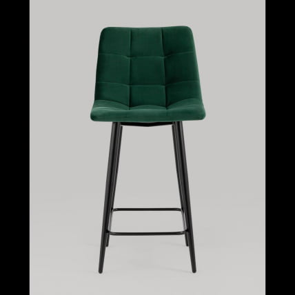 Стул полубарный Джанго велюр Зеленый_2