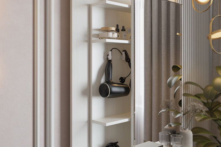 Трюмо Арина STA-01 Белый рамух_4