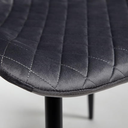 Стул QUINCY (mod. 8272) металл/ткань, 49х53х84,5 см, серый (G-062-40)/черный_4