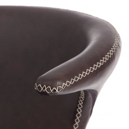 Стул FLAIR (mod. 9020) / 1 шт. в упаковке экокожа/металл, 60 х 56 х 78 см , коричневый 1/черный_9