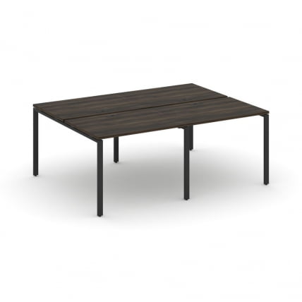 Рабочая станция двухсторонняя на 4 места CONCEPT CN.DRS-005 Дуб Мали Черный_0