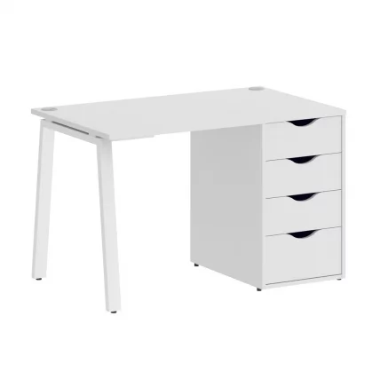 Стол письменный HOME OFFICE VR.SP-3-118.4.A Белый/Белый металл_0