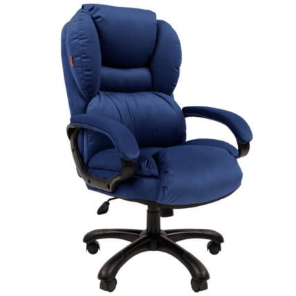 Кресло руководителя CHAIRMAN 434 HOME велюр Синий_0