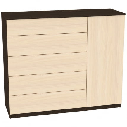 Комод Калисто(K39)1147х1352х468PUSHtoOPEN(Венге-ДМ)_0