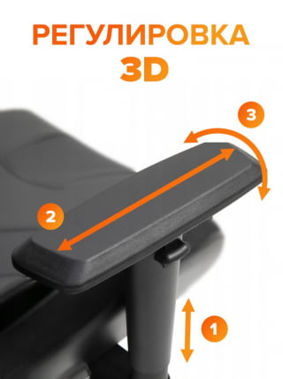 Кресло геймерское Everprof Ghost Ткань Черный_15